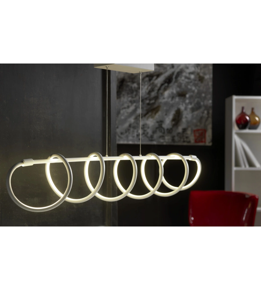 Lampada a sospensione led "spirale", 3000k